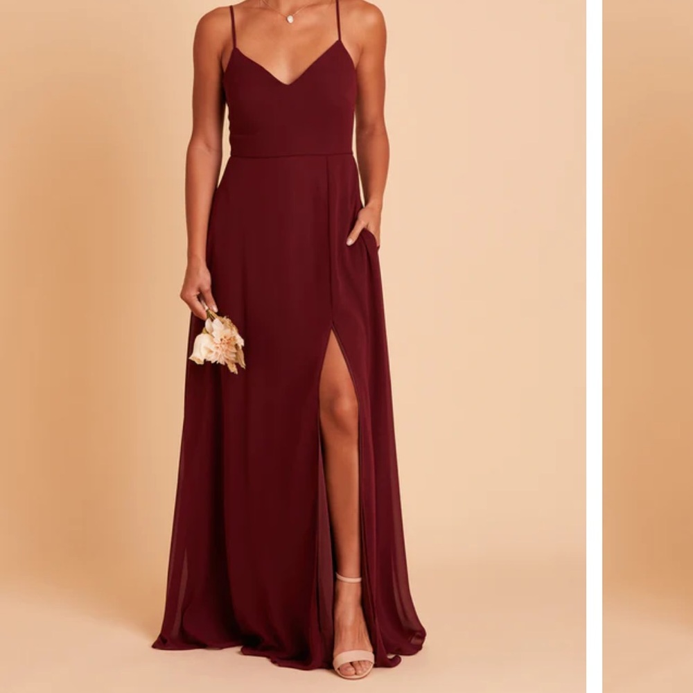 UNALTERED Birdy Grey Adelle Chiffon Dress in Cabernet S